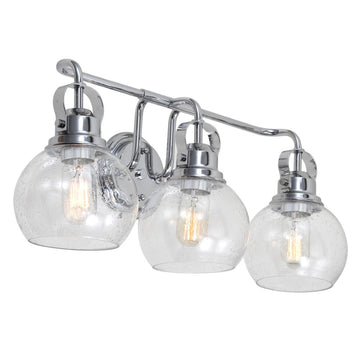 Shirley Metal/ Bubbled Glass Vanity Light - JONATHAN Y